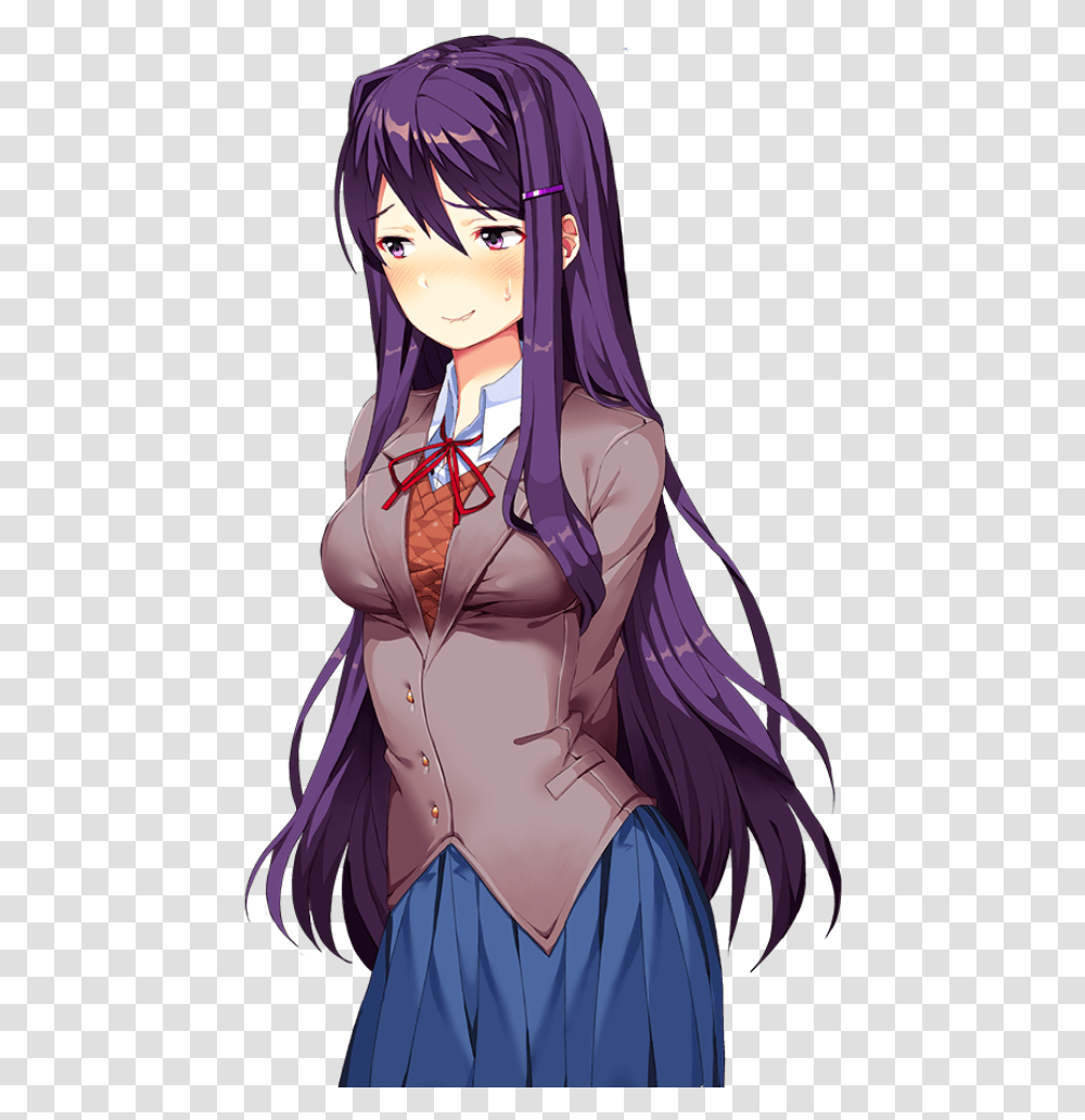 Doki Doki Literature Club Yuri, Comics, Book, Manga Transparent Png