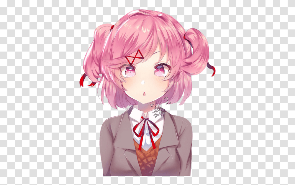 Doki Fan Art Natsuki Ddlc, Comics, Book, Manga, Person Transparent Png