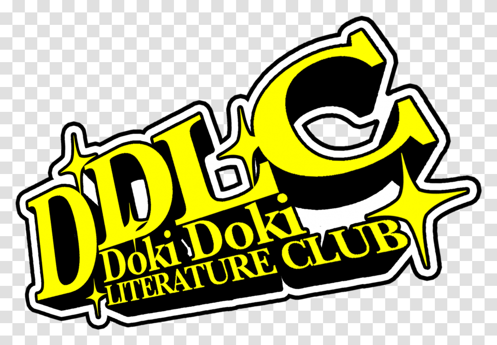 Doki Literature Club Logo Persona 4 Golden Logo, Label, Text, Dynamite, Word Transparent Png