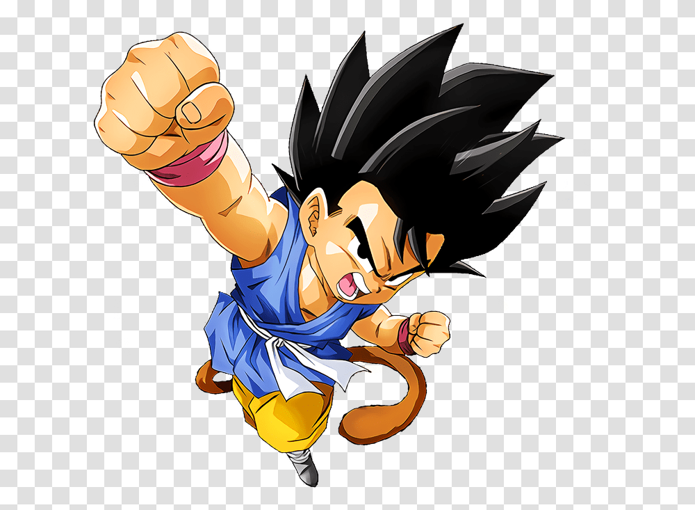 Dokkanbattle Super Big Victory Son Goku Character Goku Goku Gt Dragon Fist, Art, Hand, Graphics, Person Transparent Png