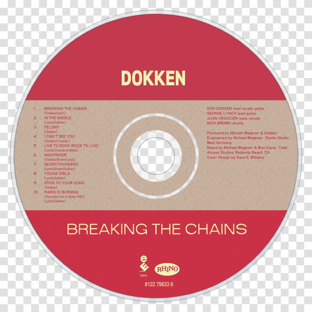 Dokken Breaking The Chains Cd Disc Image, Disk, Dvd Transparent Png