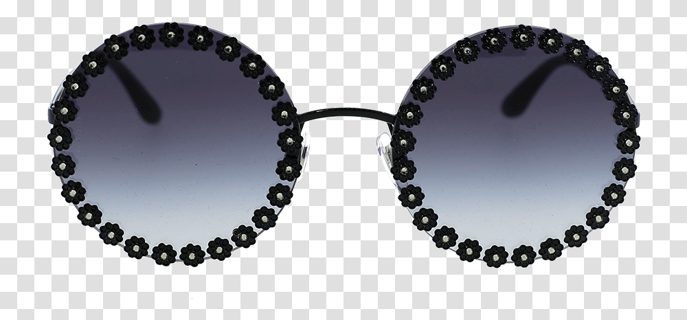 Dolce Amp Gabbana Daisy Round Sunglasses Dolce And Gabbana Black Daisy Sunglasses, Necklace, Jewelry, Accessories, Accessory Transparent Png