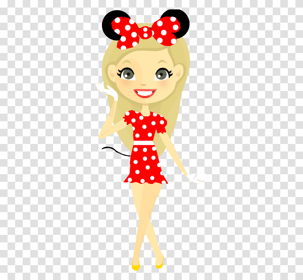 Doll Clipart Broken Doll Minnie Mouse, Texture, Polka Dot, Person, Human Transparent Png