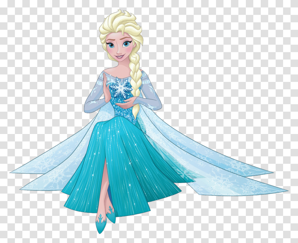 Doll Clipart Disney Princess Elsa, Female, Person, Wedding Gown, Fashion Transparent Png