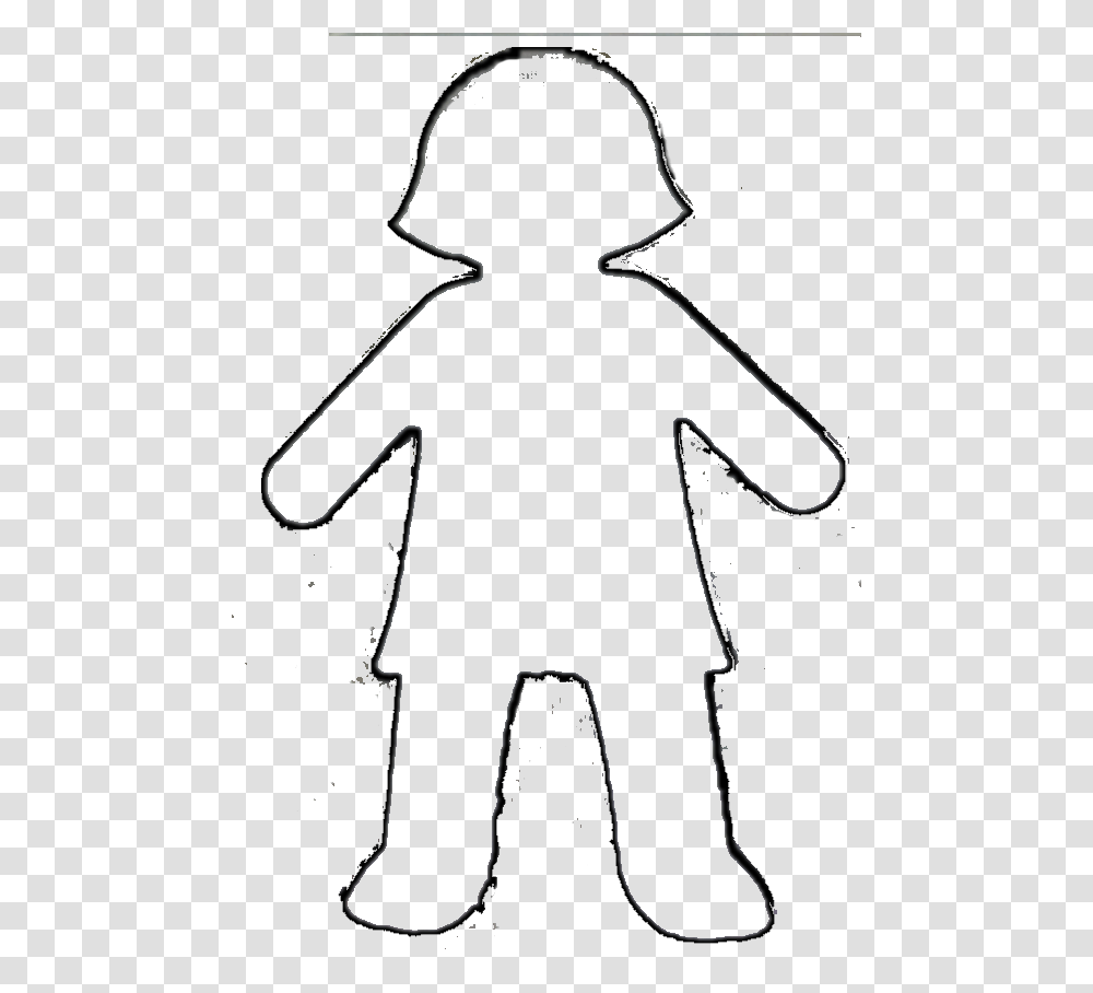 Doll Clipart Doll Outline, Bow, Stencil, Silhouette, Label Transparent Png