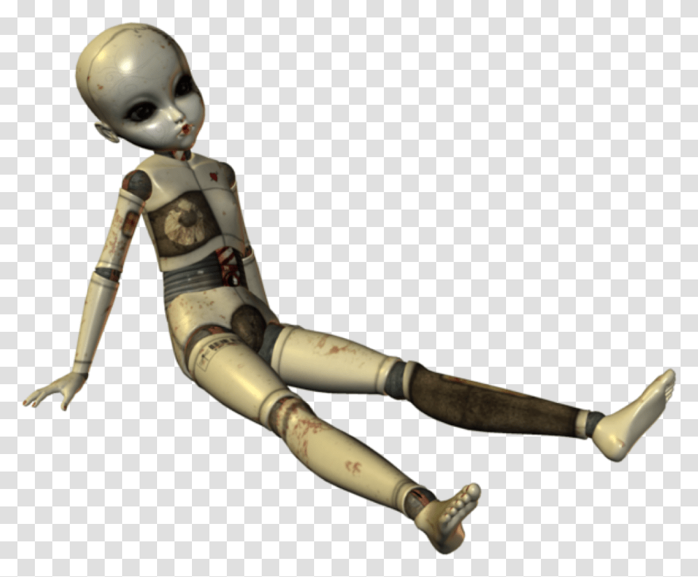 Doll Creepy Freetoedit Ball Jointed Doll, Figurine, Astronaut, Hammer, Tool Transparent Png
