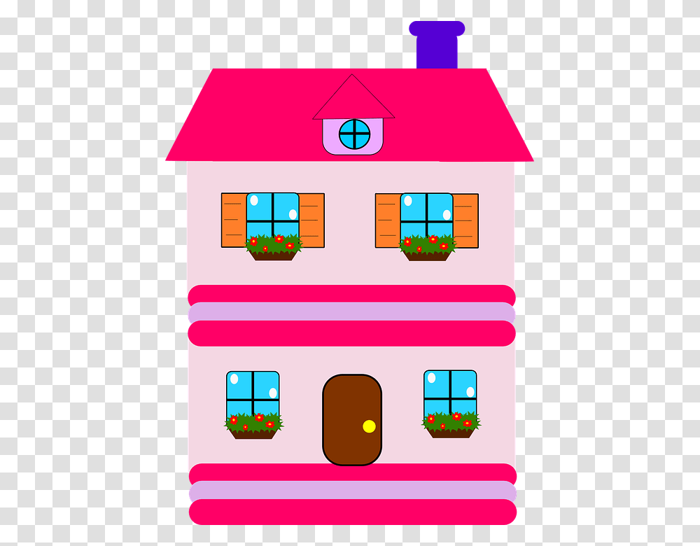 Doll Home Clipart Explore Pictures, Neighborhood, Urban, Building, Housing Transparent Png