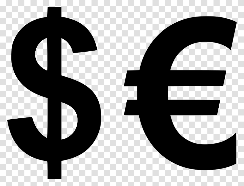 Dollar And Euro Icon, Number, Alphabet Transparent Png
