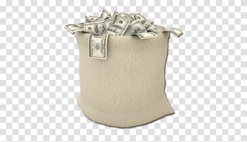 Dollar Bag Real Money Bag, Sack Transparent Png