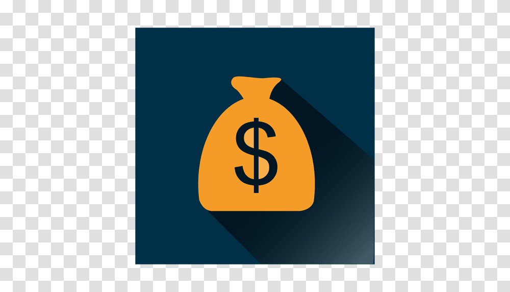 Dollar Bag Square Icon, Number, Sign Transparent Png