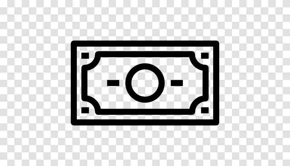 Dollar Bill Icon, Cassette, Tape, Stencil, Electronics Transparent Png