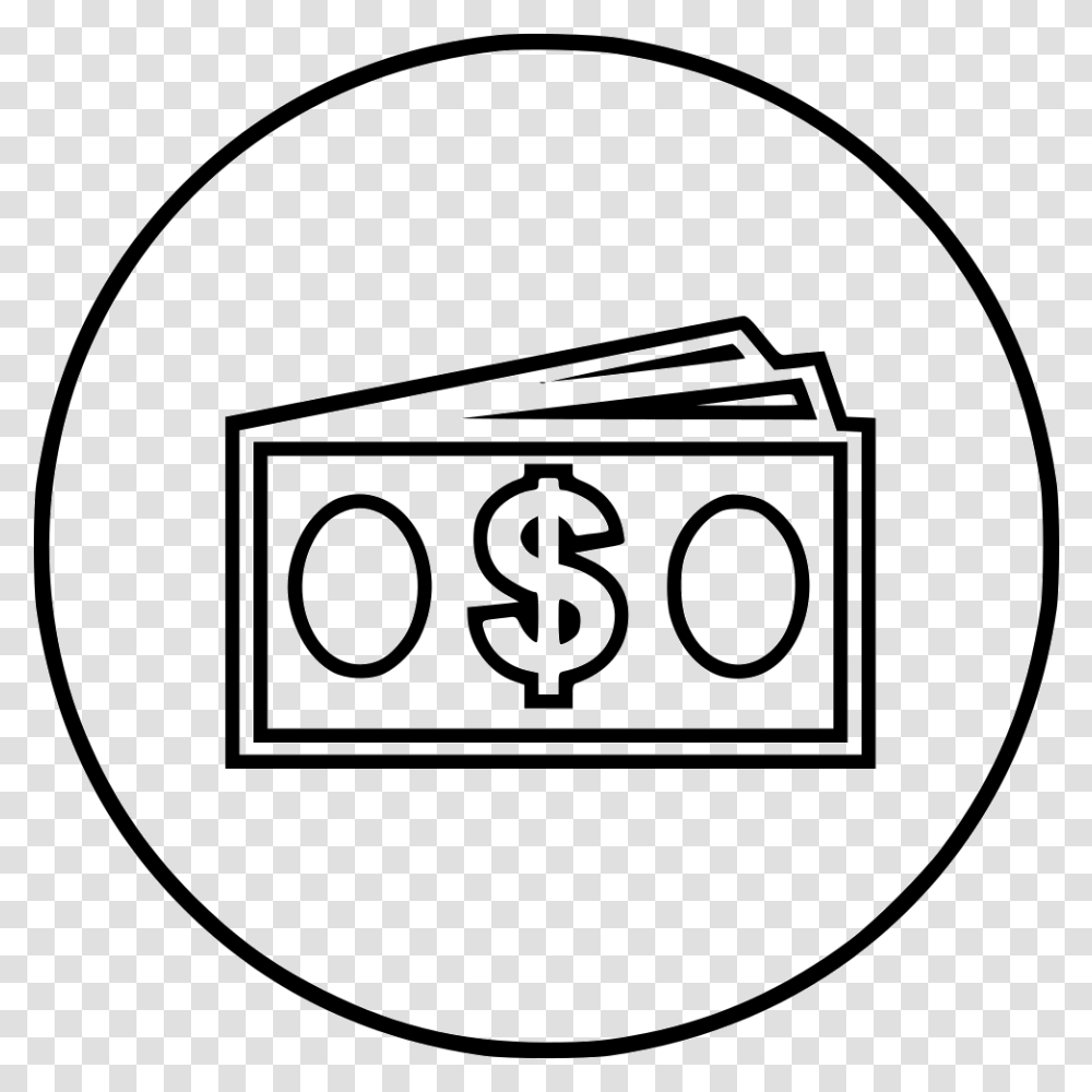 Dollar Bill Icon Free Download, Number, Label Transparent Png