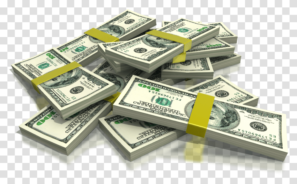 Dollar Bill Stacks Clip Art, Money Transparent Png
