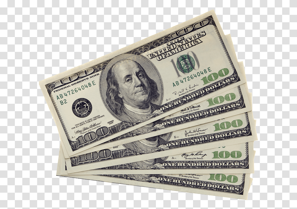 Dollar Bills 100 Dollar Bill, Book, Money, Person, Human Transparent Png