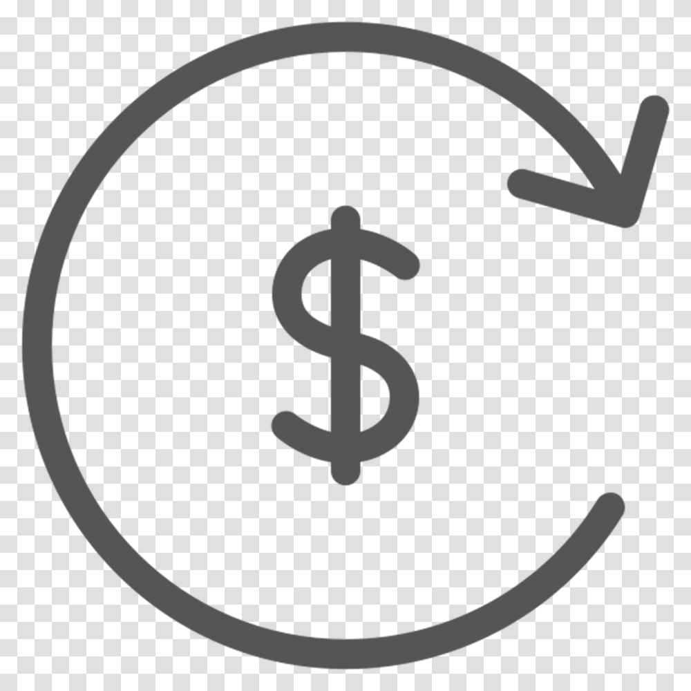 Dollar Circle Arrow Cash Return, Alphabet, Ampersand Transparent Png