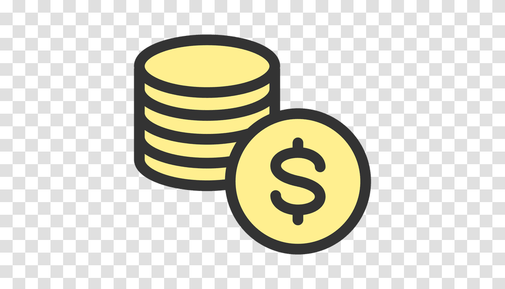 Dollar Coin Stack, Number, Money Transparent Png