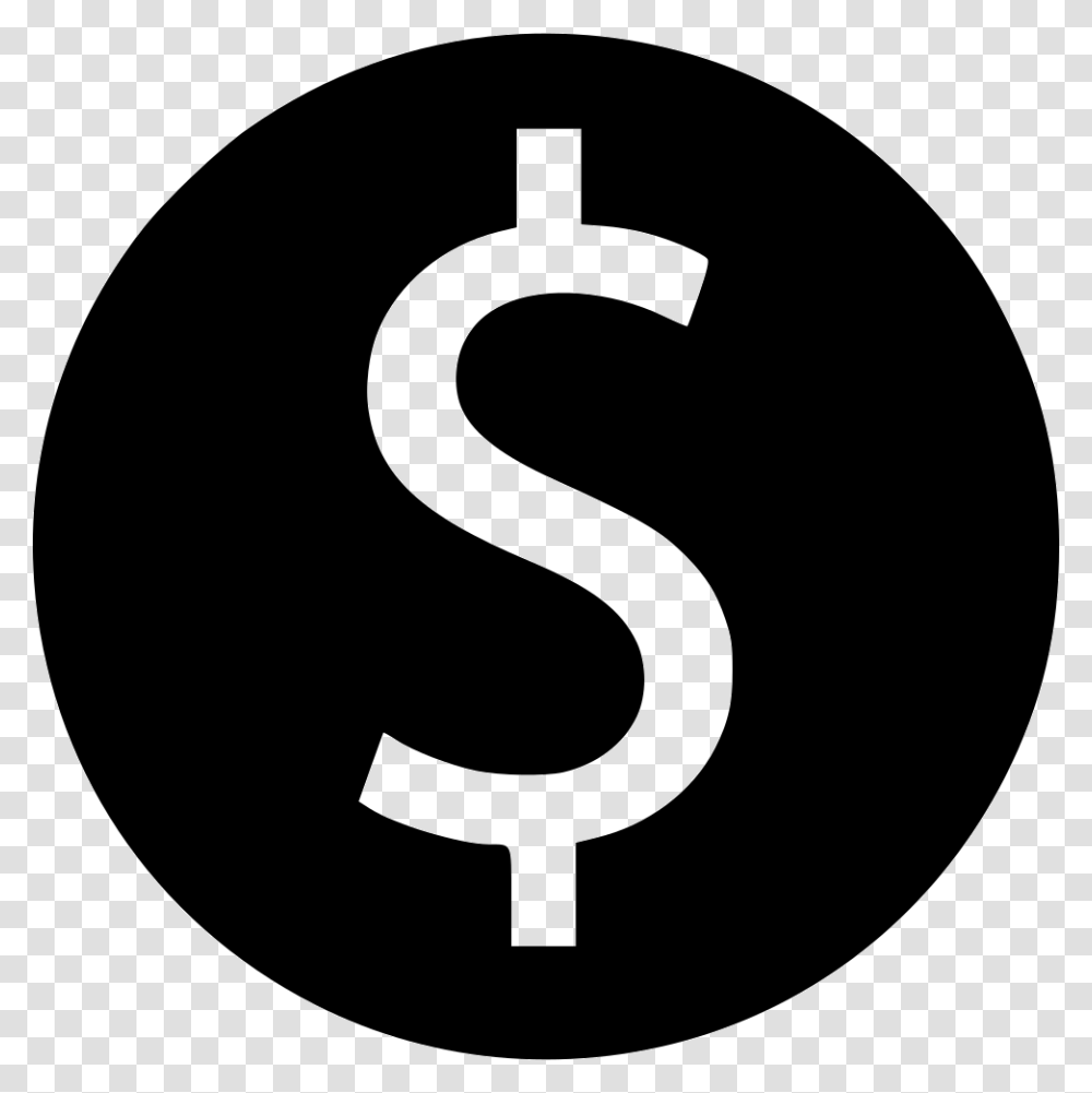 Dollar Dollar Sign Icon Circle, Number, Alphabet Transparent Png