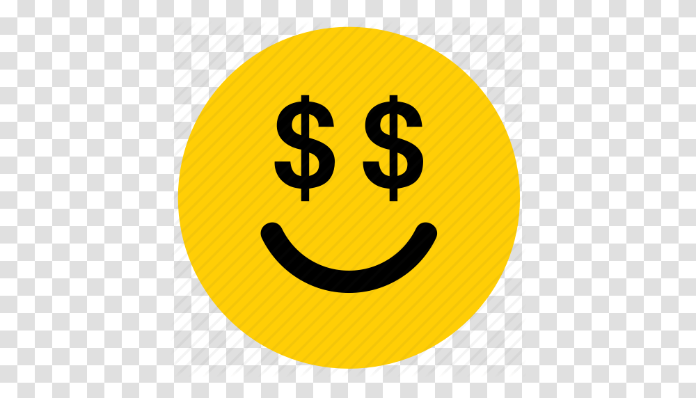 Dollar Emoji Emoticon Face Greed Greedy Money Icon, Number, Logo Transparent Png