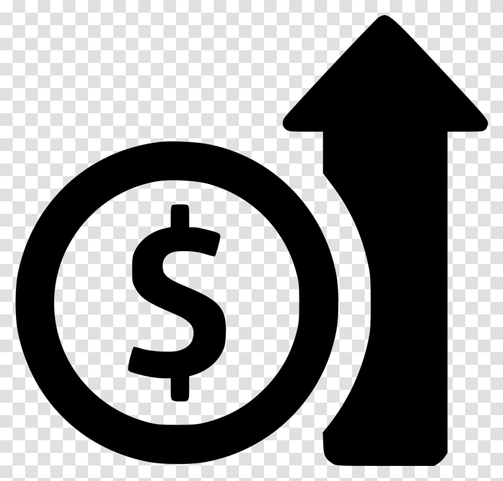 Dollar Increase Money Icon, Number, Sign Transparent Png