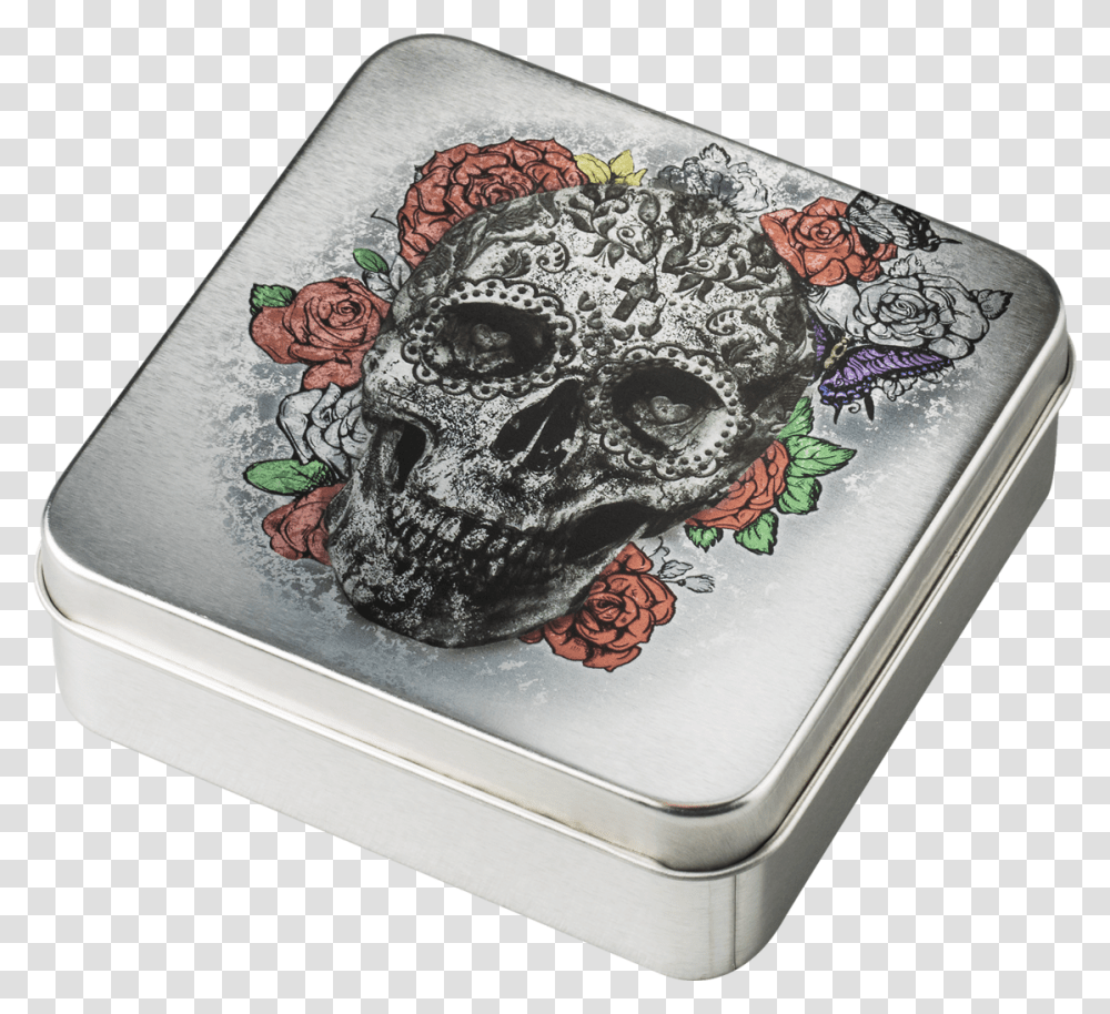 Dollar La Catrina Skull Totenkopf Ultra High Relief, Electronics, Furniture, Silver, Coffee Table Transparent Png