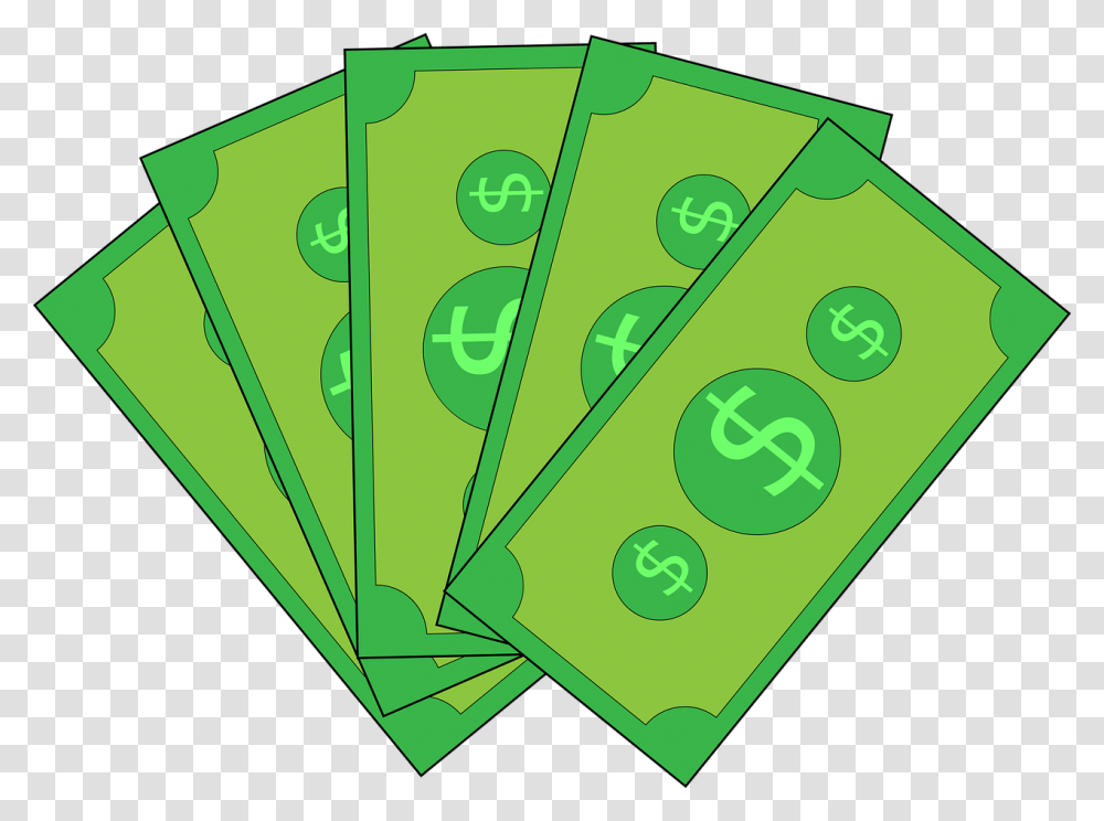 Dollar Money Vector, Green, Paper Transparent Png