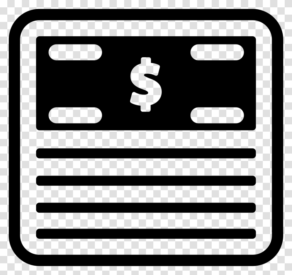 Dollar Paper Bills Stack Icon Free Download, Number, Label Transparent Png