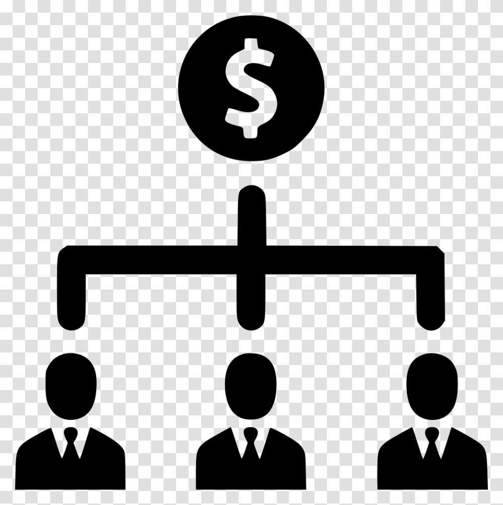Dollar People Group Salary Teamwork Hierarchy Clipart, Number, Stencil Transparent Png