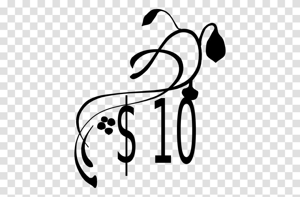 Dollar Price Clip Art, Number, Stencil Transparent Png