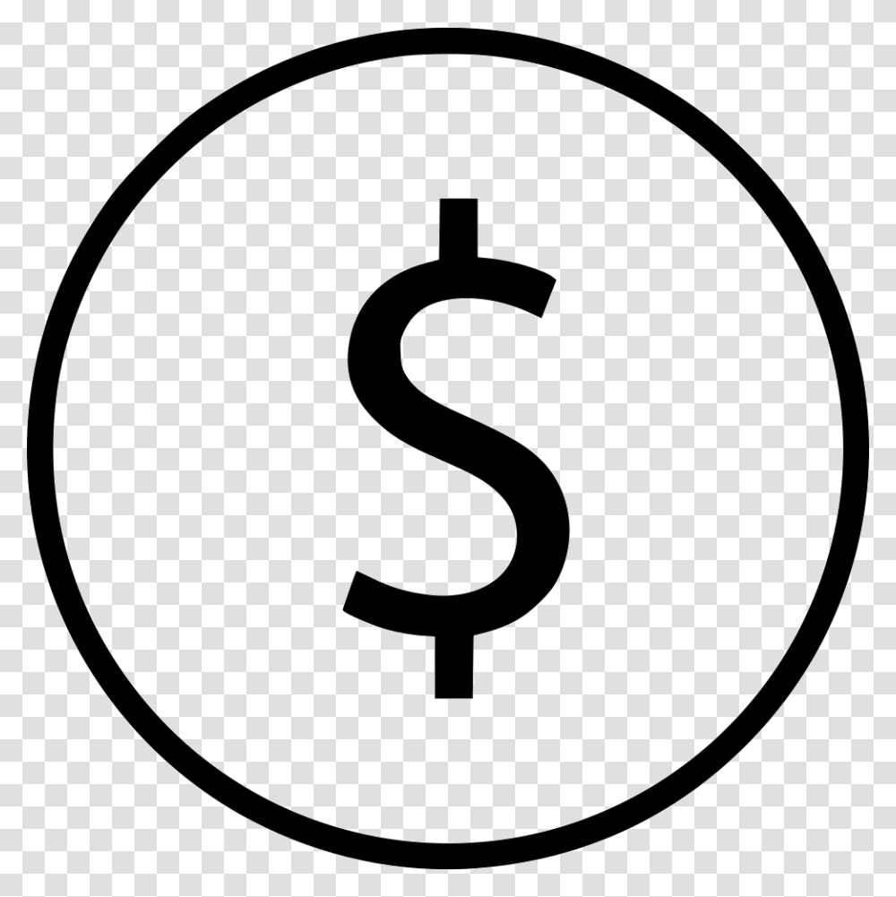 Dollar Sign Circle Icon Free Download, Number Transparent Png