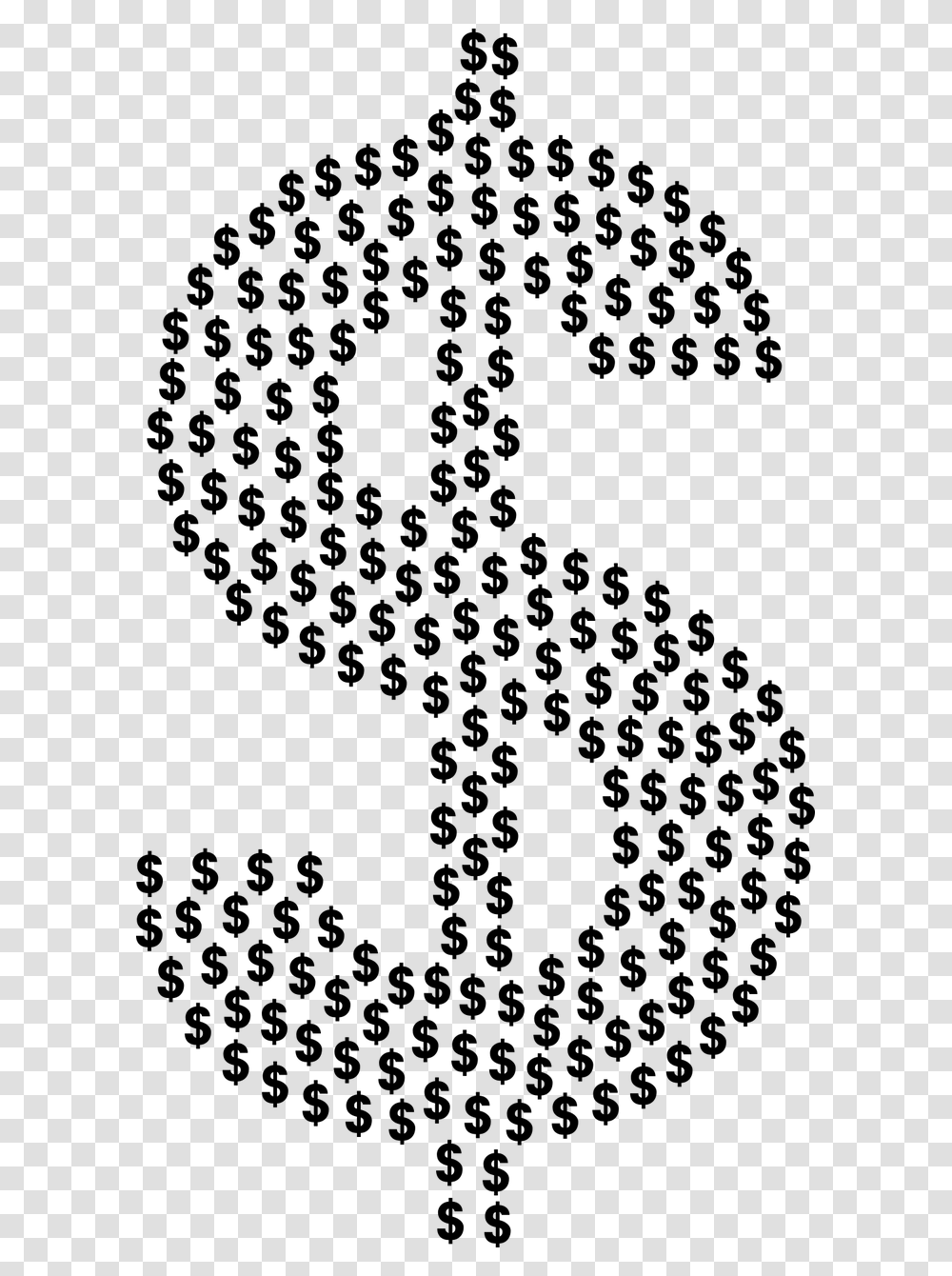 Dollar Sign Fractal Money Image Behind The Scenes Shadowhunters, Gray, World Of Warcraft Transparent Png