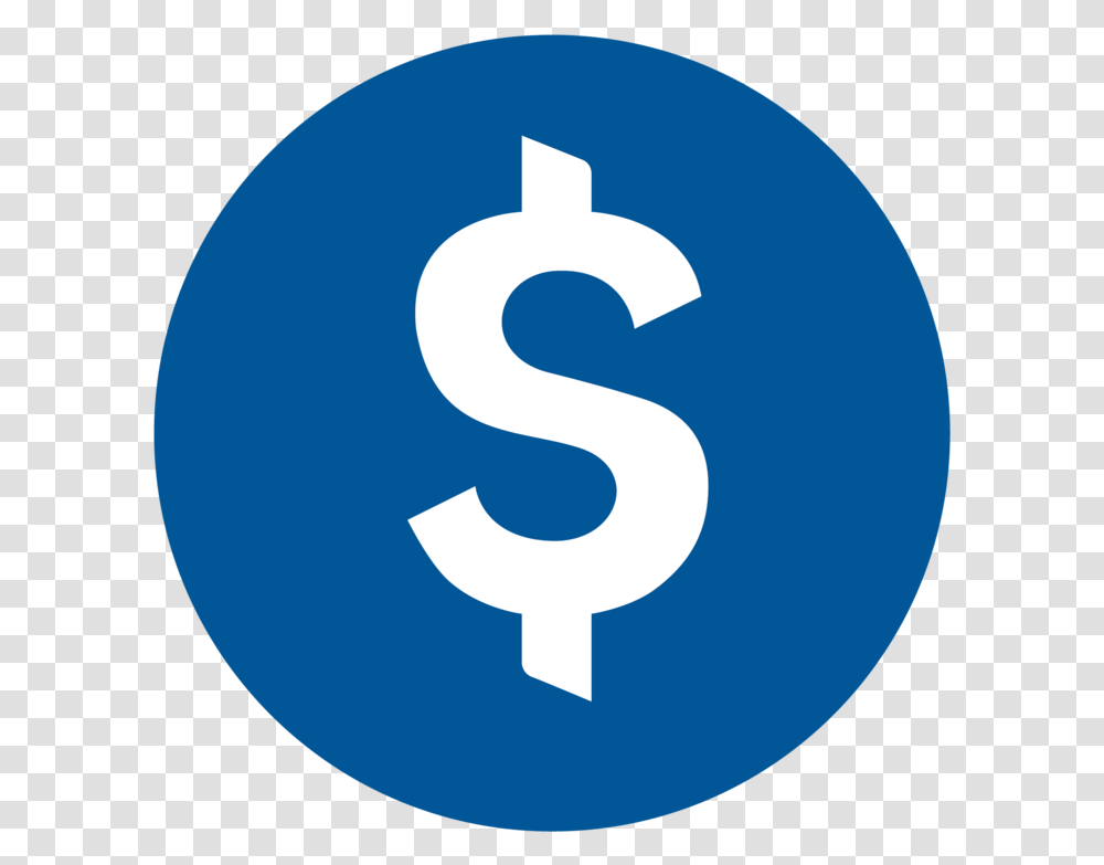 Dollar Sign Icon Blue For Kids Linkedin Logo Circle, Trademark, Number Transparent Png