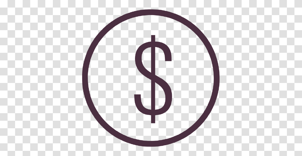 Dollar Sign Icon Circle, Alphabet, Number Transparent Png