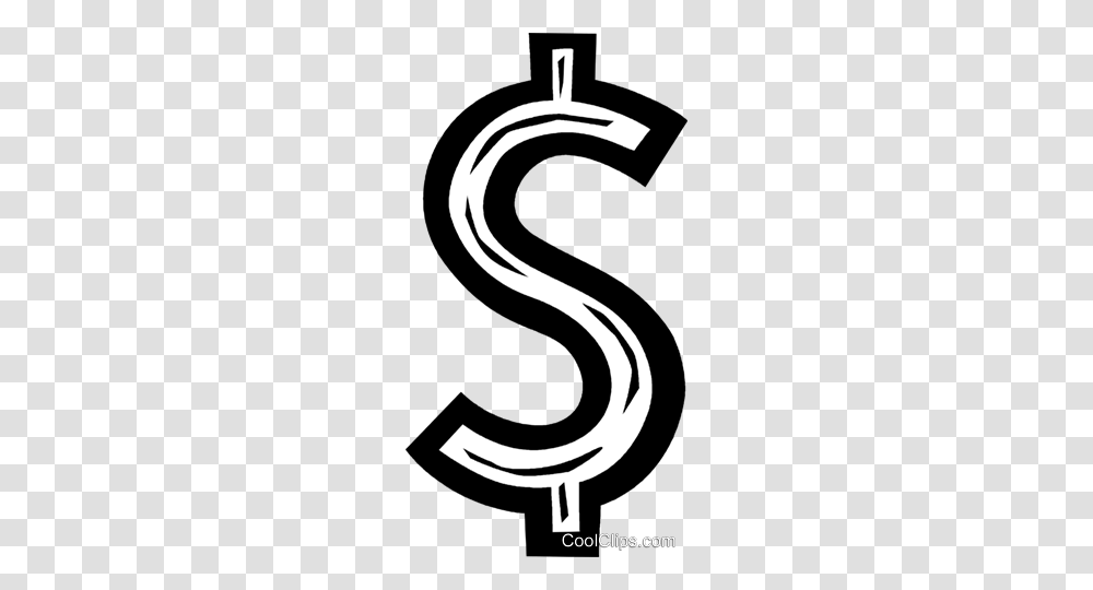 Dollar Sign Royalty Free Vector Clip Art Illustration, Alphabet, Cross Transparent Png