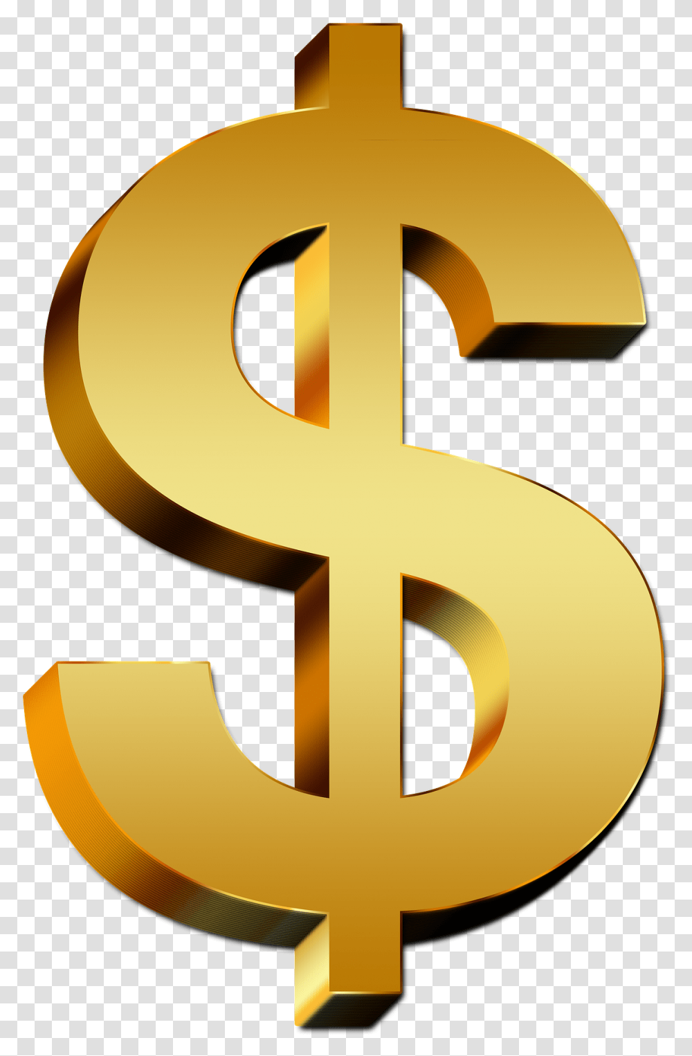 Dollar Sign States Currency Hq Background Gold Dollar Sign, Text, Cross, Symbol, Number Transparent Png