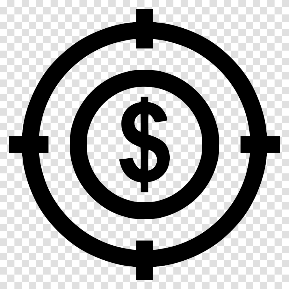 Dollar Sign Target Business 4g And, Shooting Range, Number Transparent Png