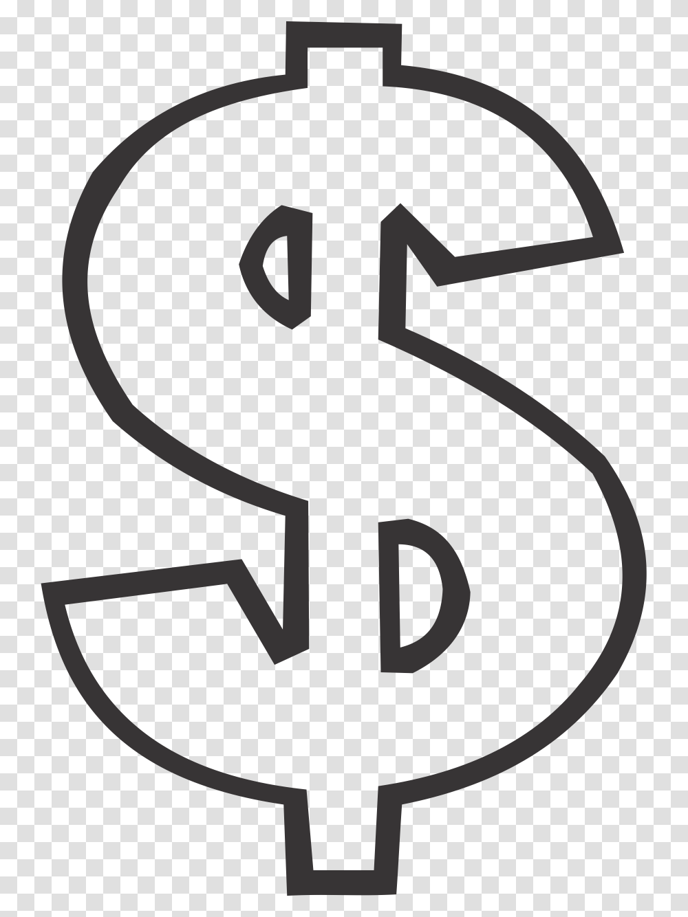 Dollar Sign To Color, Number, Recycling Symbol Transparent Png