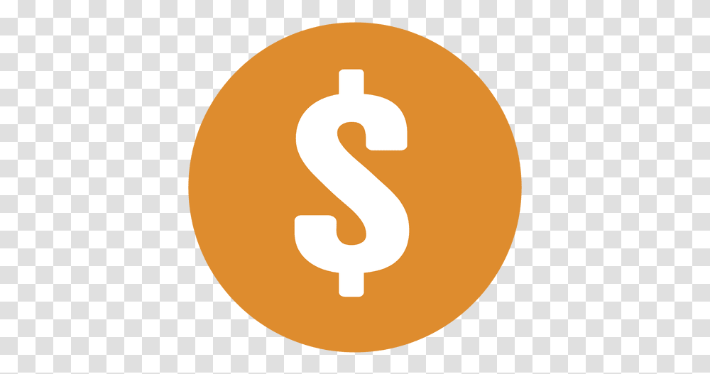 Dollar Sign Yellow Circle Rss Circle Logo, Number, Symbol, Text, Alphabet Transparent Png