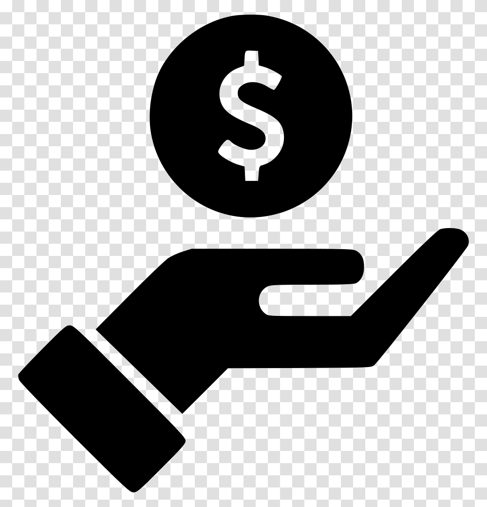 Dollar Symbol Hand With Dollar Icon, Hammer, Tool, Stencil Transparent Png
