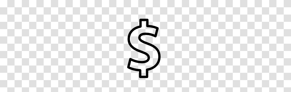 Dollar Symbol Outline Pngicoicns Free Icon Download, Alphabet, Stencil, Cross Transparent Png
