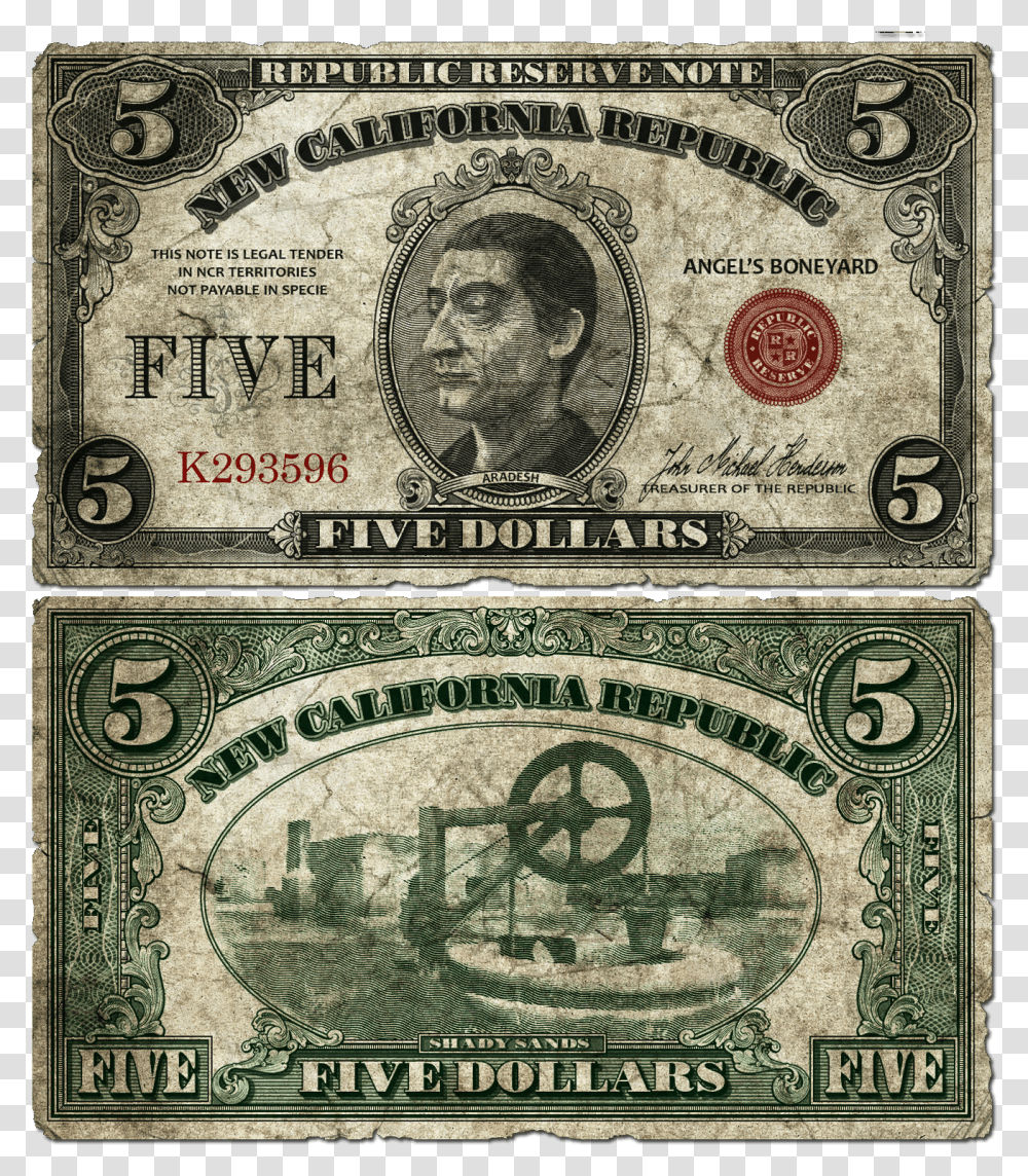 Dollars New California Republic Money Transparent Png