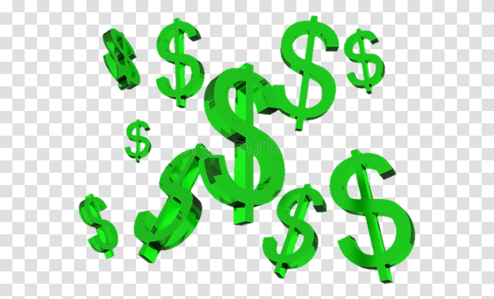 Dollarsign Dollarsigns Money Moneystickers Moneysymbol Increasing Profits, Alphabet, Green, Number Transparent Png