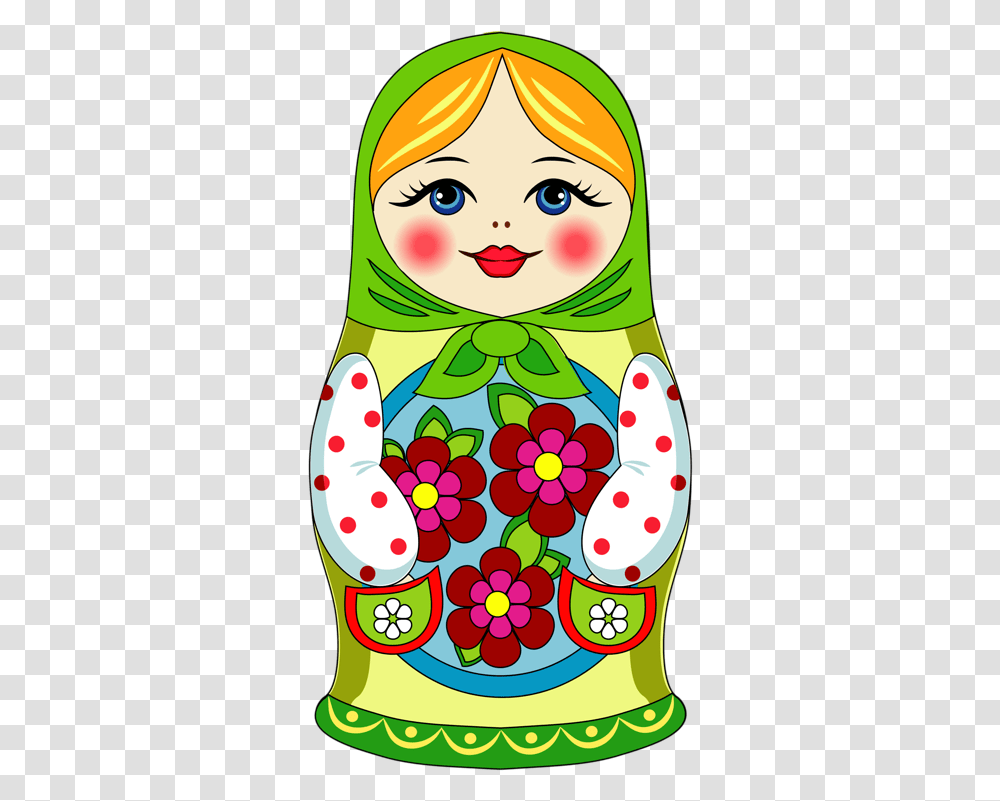 Dolls Matryoshka, Floral Design, Pattern Transparent Png