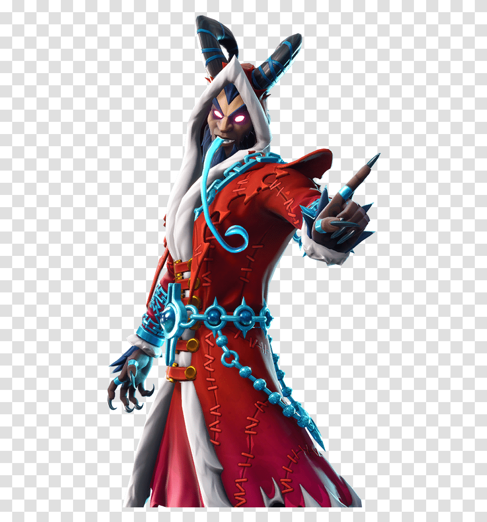 Dolph Is Today's New Fortnite Christmas Winterfest Skin Krampus Fortnite, Person, Costume, Leisure Activities, Dance Pose Transparent Png