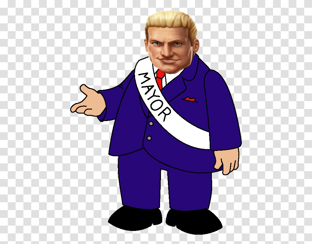 Dolph Ziggler On Twitter Simpsons Mayor Quimby, Sash, Person, Human Transparent Png