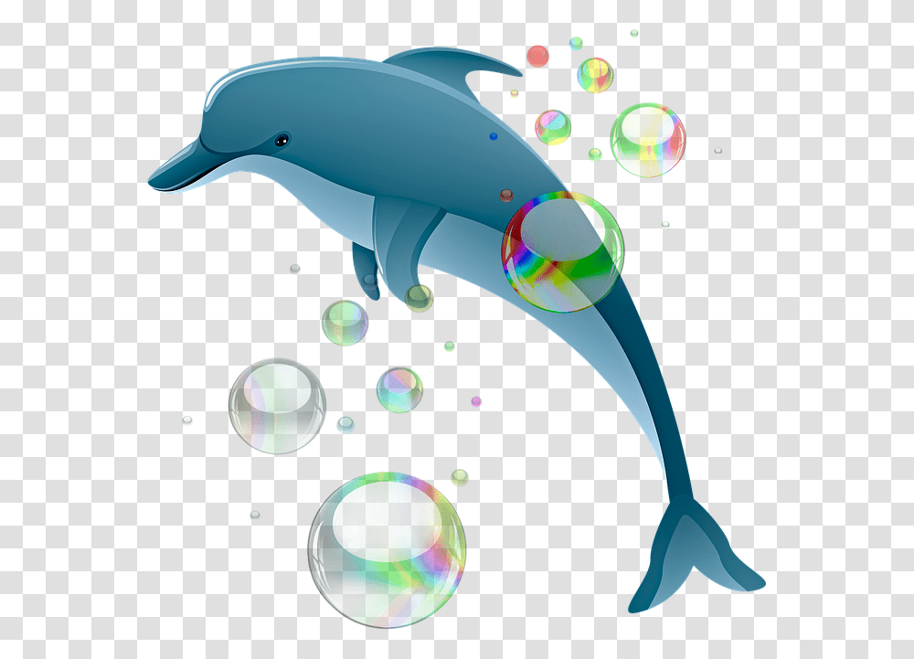 Dolphin Bubbles Ocean Water Sea Cartoon Mermaid Background Dolphin Clipart, Animal, Sea Life, Mammal Transparent Png