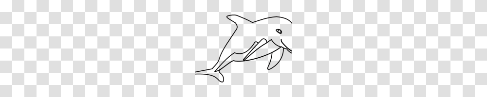 Dolphin Clipart Black And White Dolphin Clipart Tattooed, Gray, Outdoors, World Of Warcraft Transparent Png