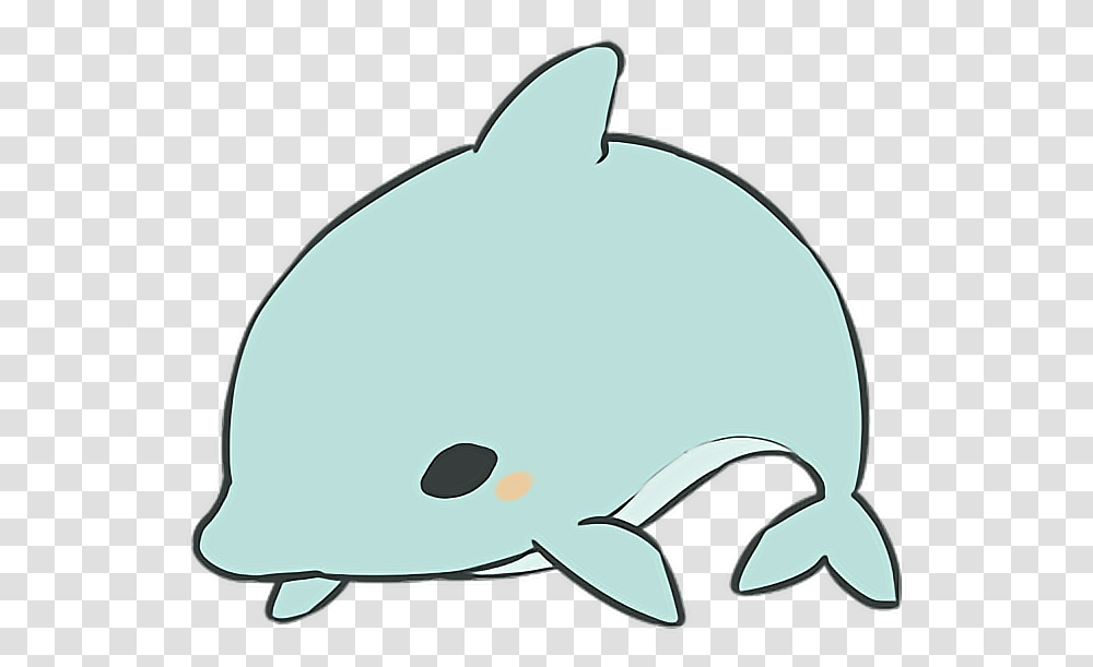 Dolphin Clipart Kawaii Kawaii Cute Cartoon Dolphin, Mammal, Animal, Sea Life, Baseball Cap Transparent Png