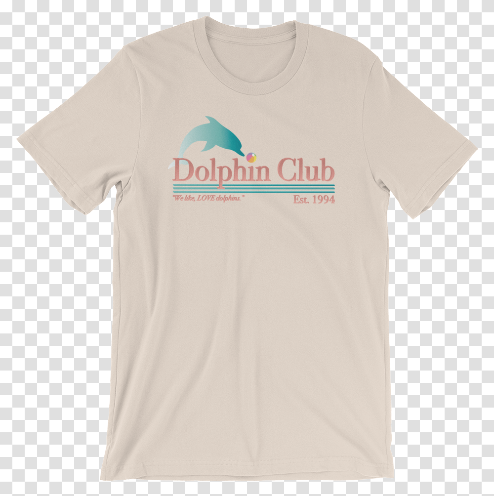 Dolphin Club Mockup Front Wrinkled Soft Cream Bella Canvas 3001 Unisex Short Sleeve Jersey T Shirt, Apparel, T-Shirt Transparent Png