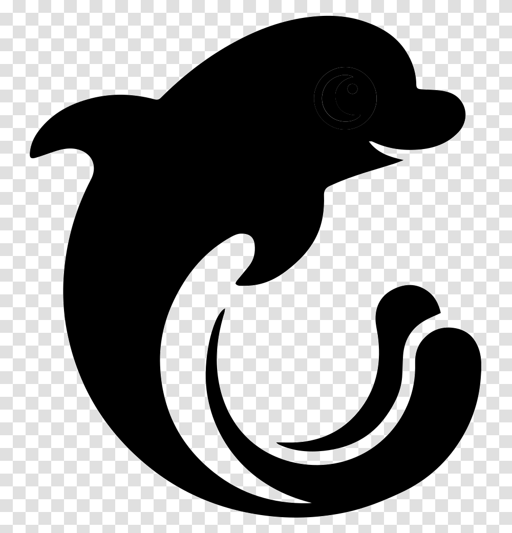 Dolphin Iclick Interactive, Stencil, Silhouette, Hook, Mustache Transparent Png