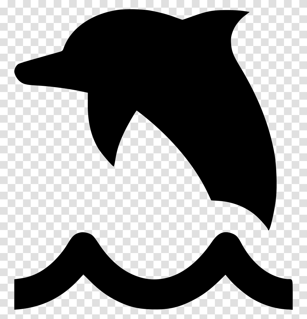 Dolphin, Stencil, Mustache Transparent Png
